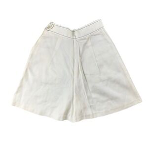 Vintage White Stag Skirt 7‎ White Navy Contrast Stitching Young Actives USA Made